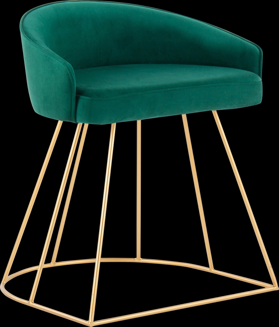 Alcanza Green Vanity Stool - Thumbnail - Image 1