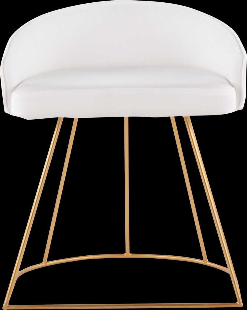 Alcanza White Vanity Stool - Thumbnail - Image 5