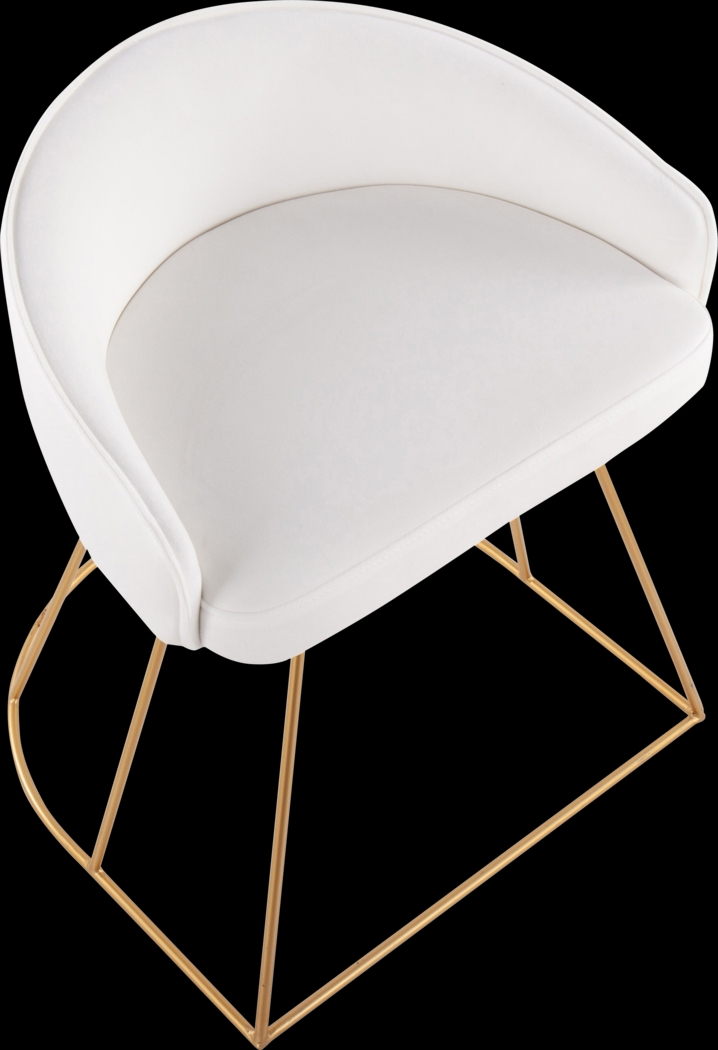 Alcanza White Vanity Stool - Thumbnail - Image 6