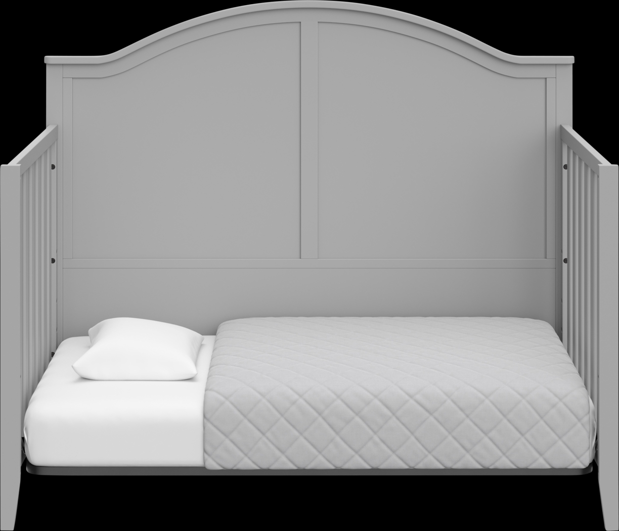 Alcindor Gray Convertible Crib - Thumbnail - Image 4