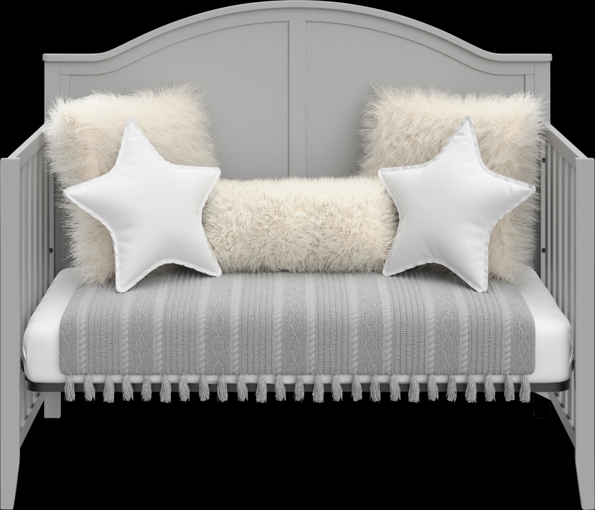 Alcindor Gray Convertible Crib - Thumbnail - Image 5