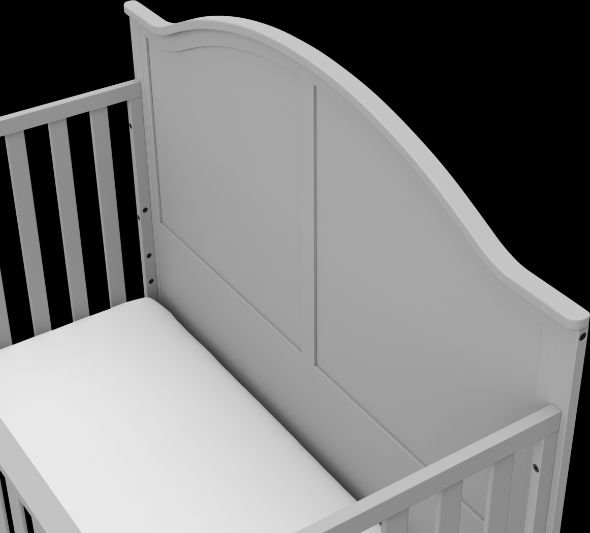 Alcindor Gray Convertible Crib - Thumbnail - Image 6