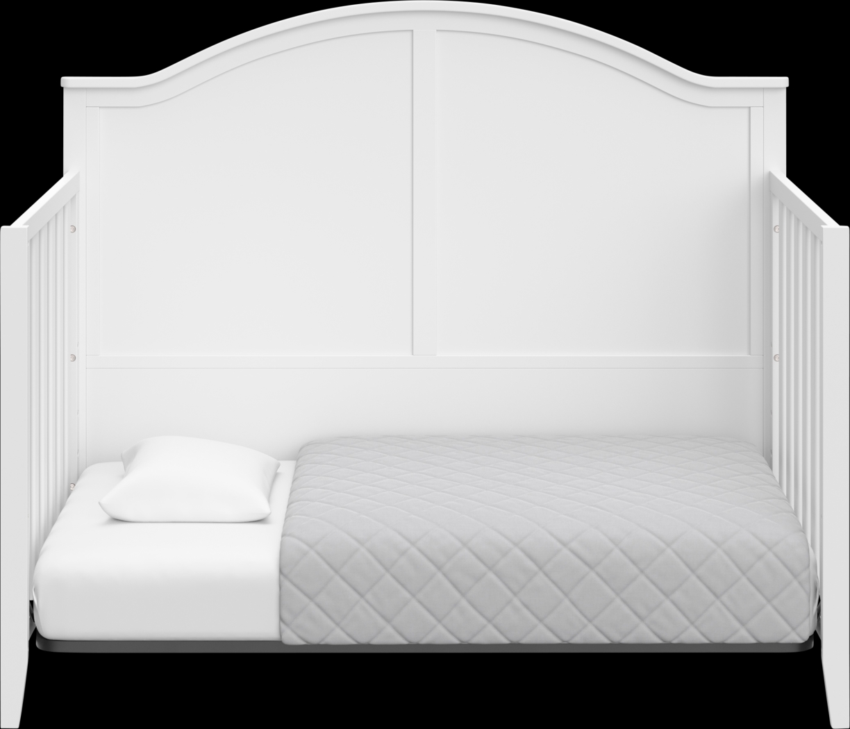 Alcindor White Convertible Crib - Thumbnail - Image 4