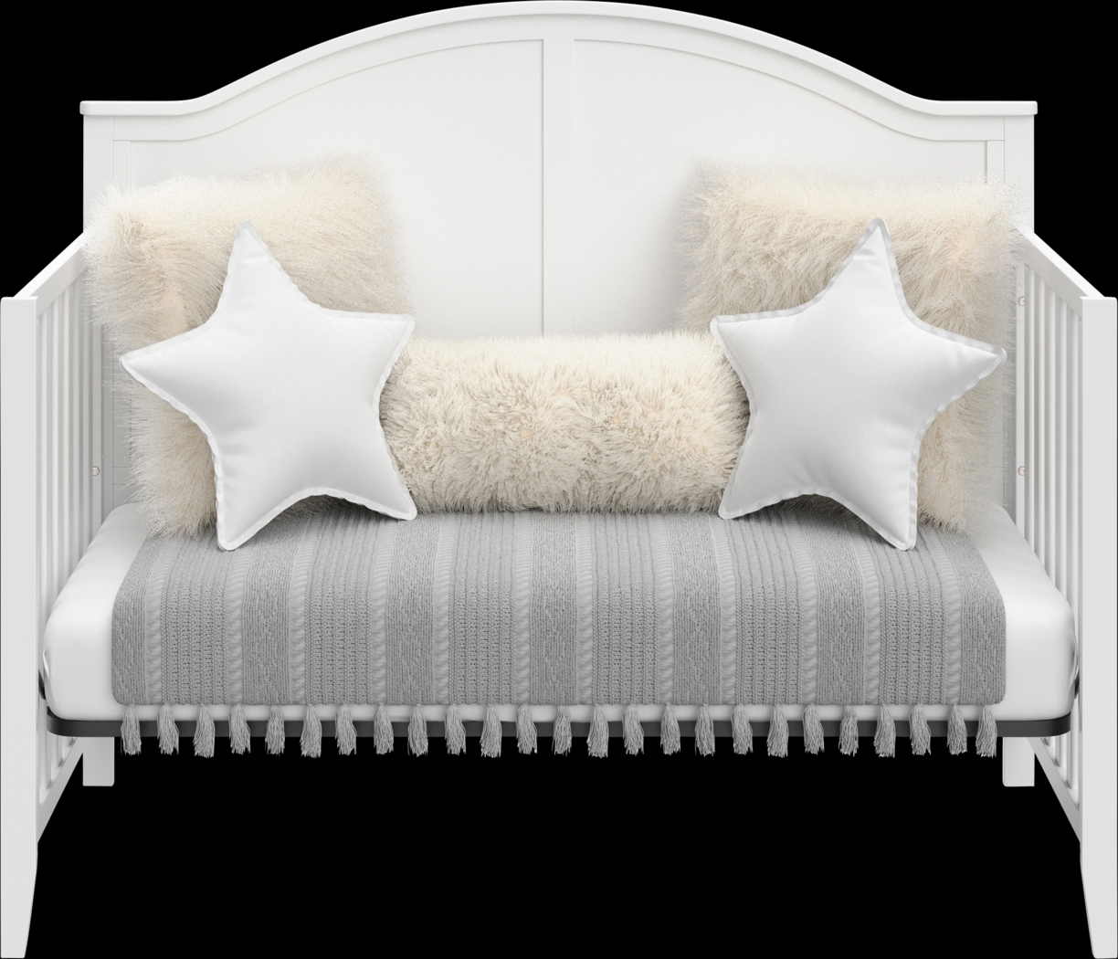 Alcindor White Convertible Crib - Thumbnail - Image 5