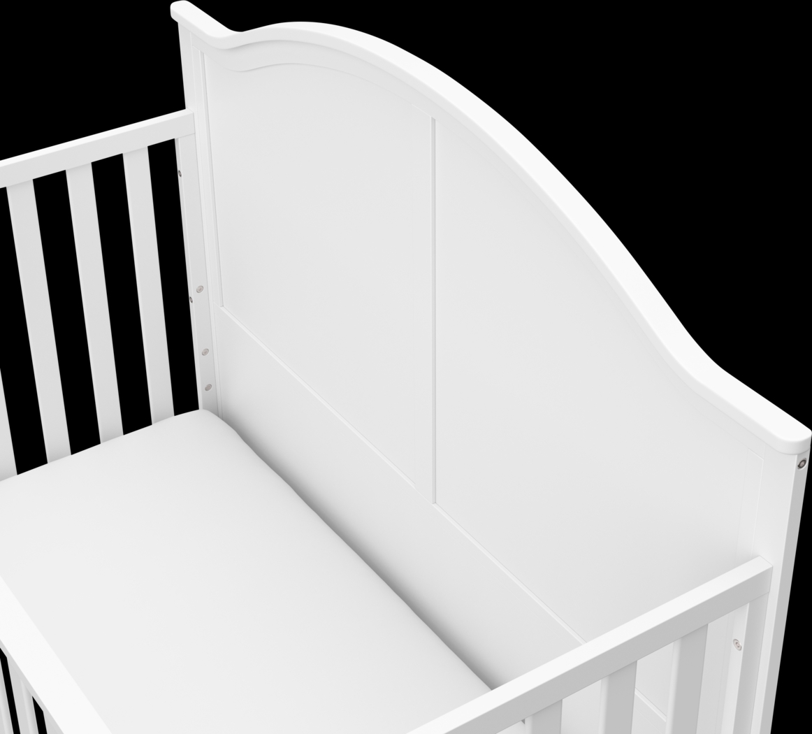 Alcindor White Convertible Crib - Thumbnail - Image 6