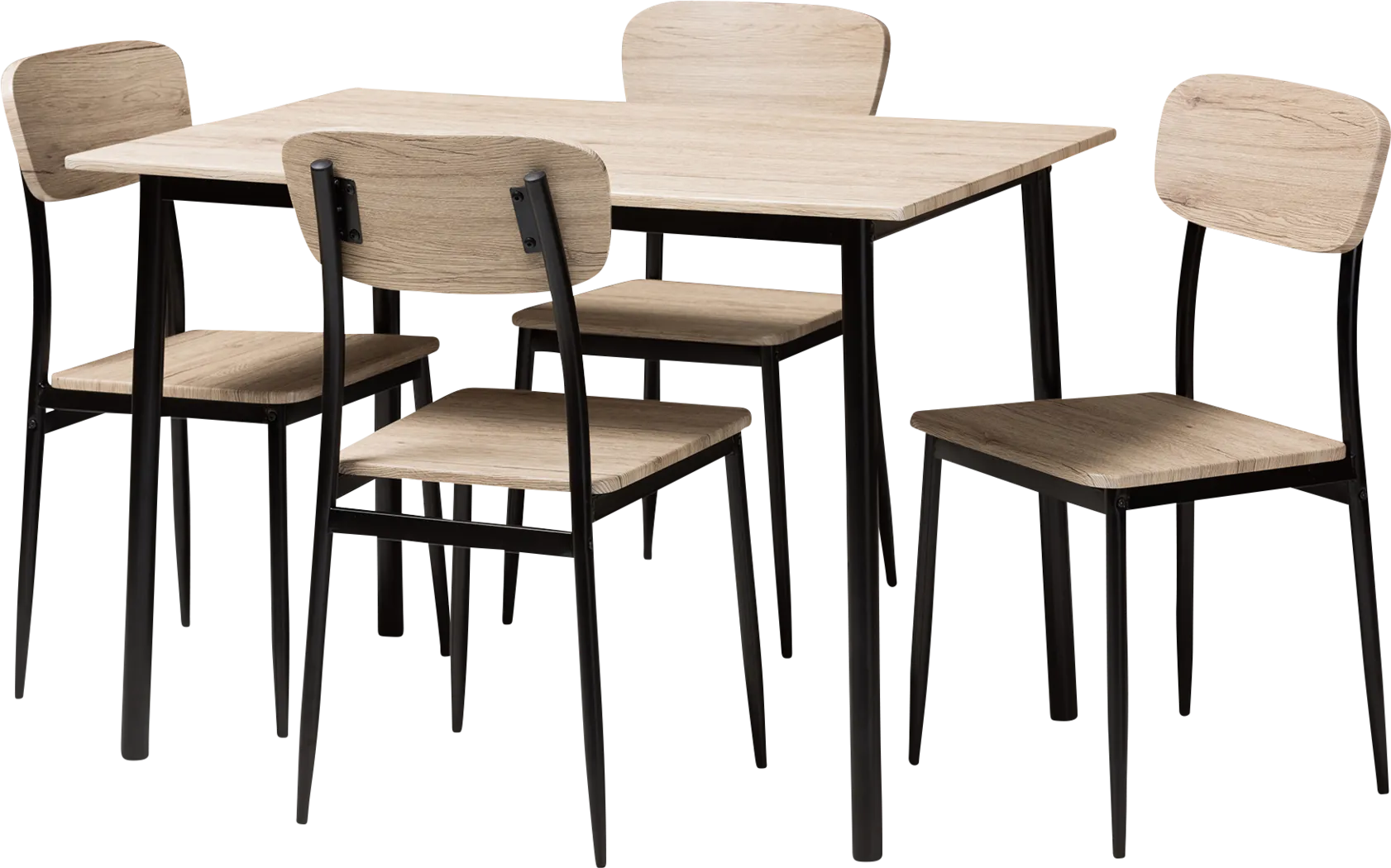 Alcler Brown 5 Pc Rectangle Dining Set - Thumbnail - Image 1