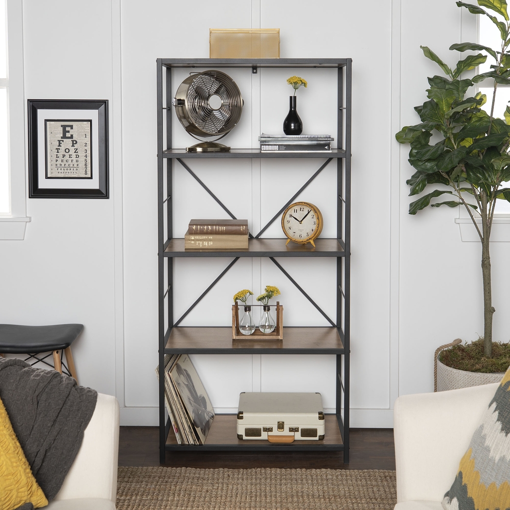 Alcott Brown Bookcase - Thumbnail - Image 2