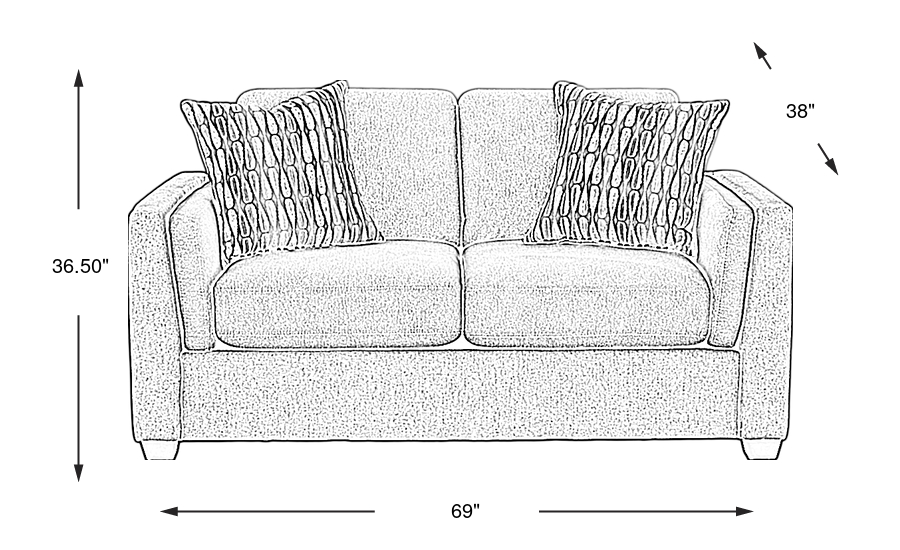 Dimension Image. Please refer to the Dimension Tab on this page for dimension details.