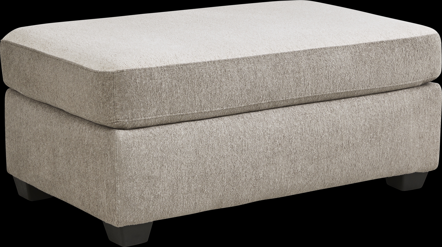 Alcott Gray Ottoman - Thumbnail - Image 2
