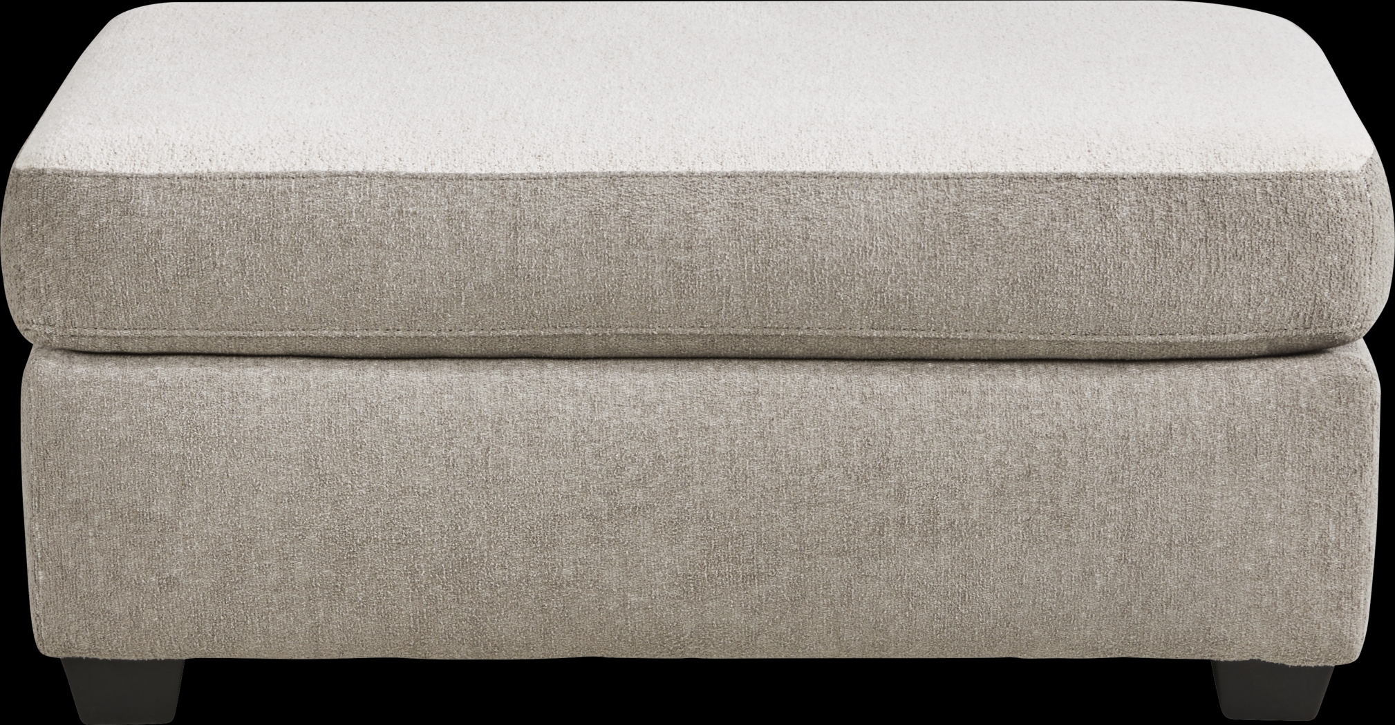 Alcott Gray Ottoman - Thumbnail - Image 1