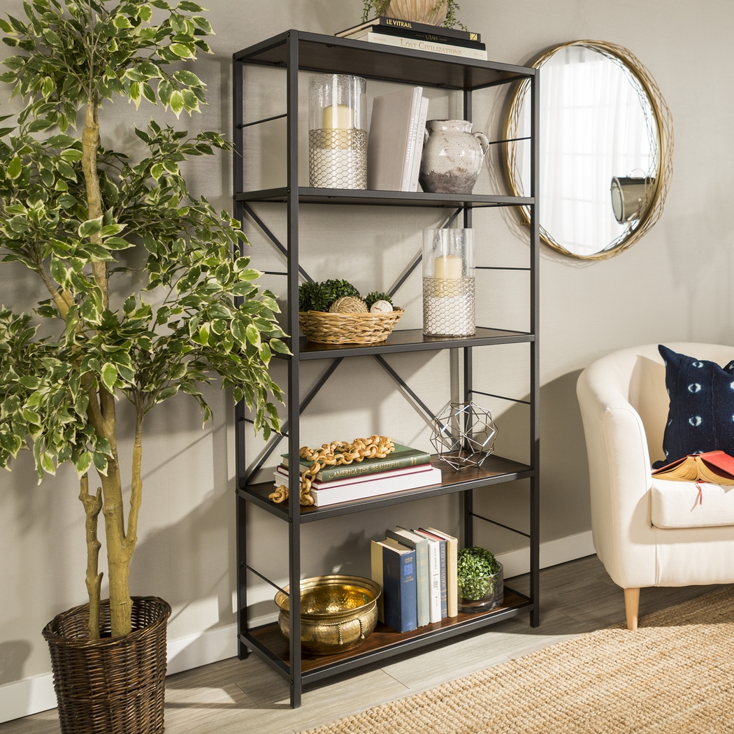 Alcott Walnut Bookcase - Thumbnail - Image 2