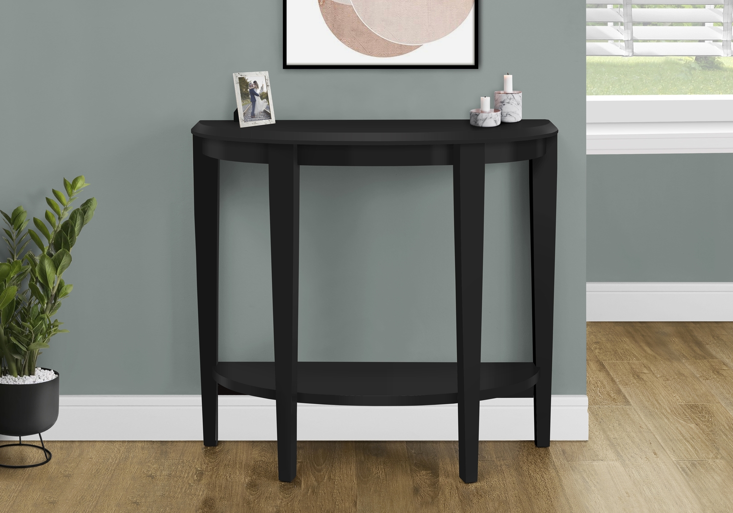Alculo Black Console Table - Thumbnail - Image 9