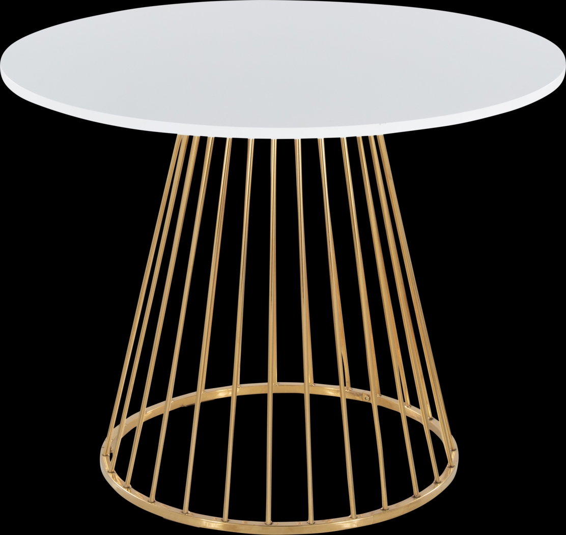 Aldendell White Dining Table - Thumbnail - Image 4