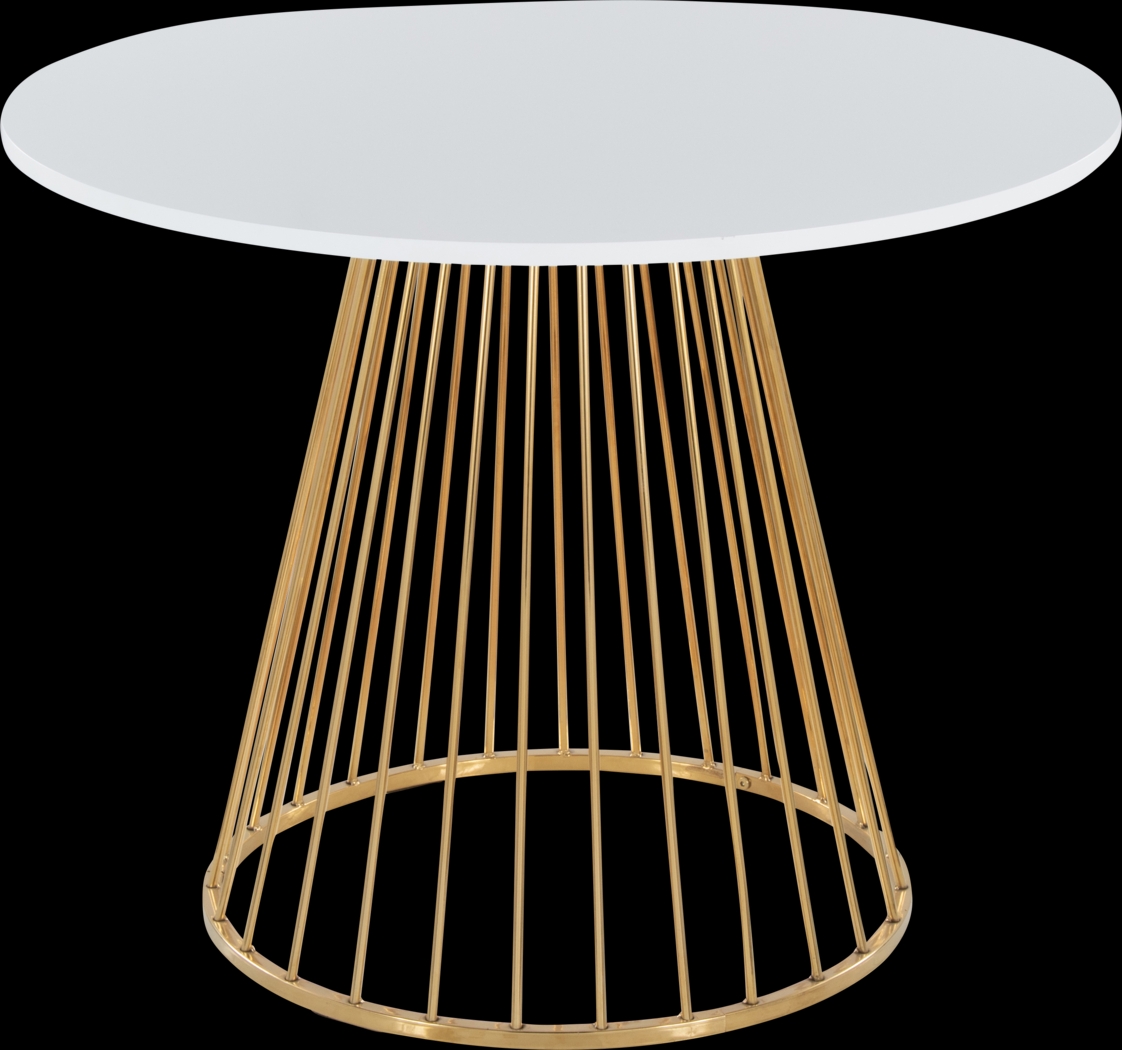 Aldendell White Dining Table - Thumbnail - Image 1