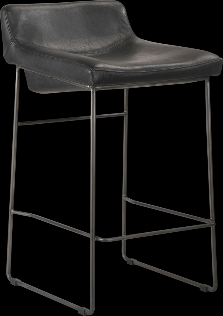 Alderney Black Counter Height Stool - Thumbnail - Image 1