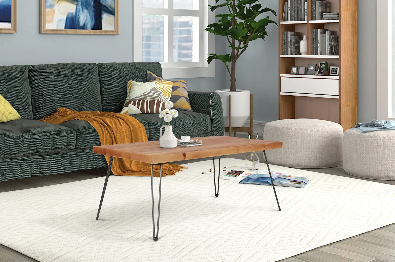 Alderno Brown Cocktail Table - Thumbnail - Image 6