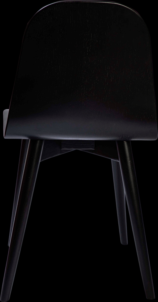 Alderon Black Side Chair - Thumbnail - Image 2