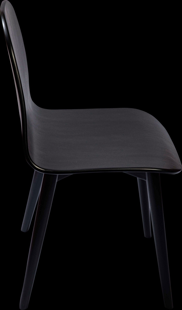 Alderon Black Side Chair - Thumbnail - Image 3