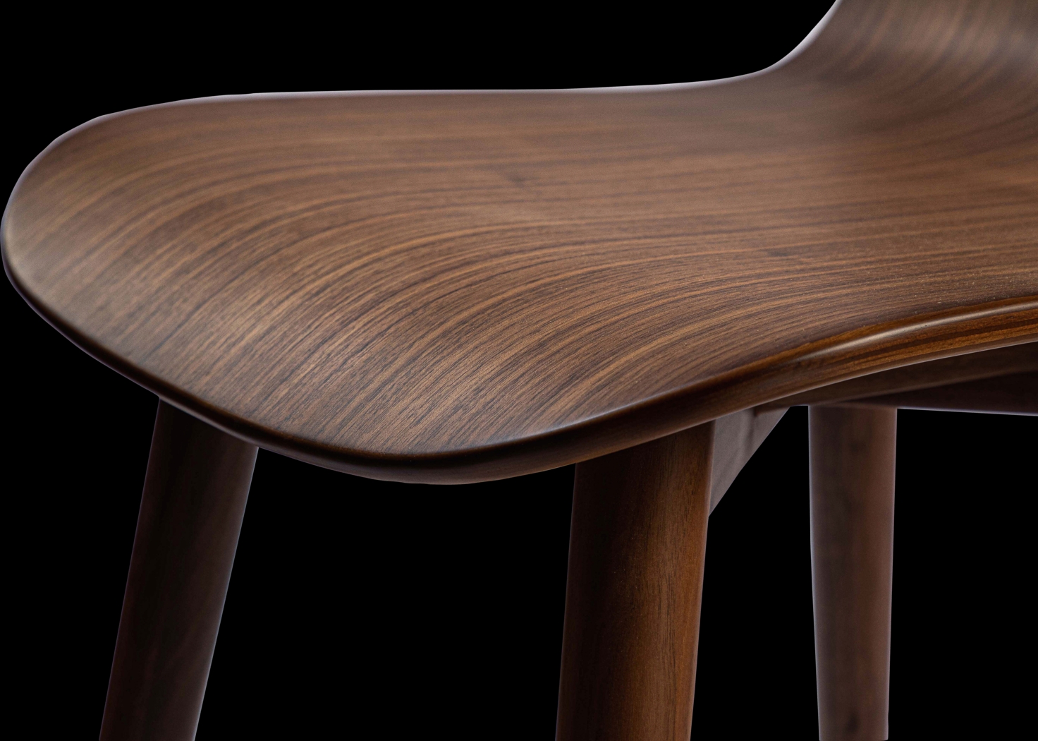 Alderon Walnut Side Chair - Thumbnail - Image 6