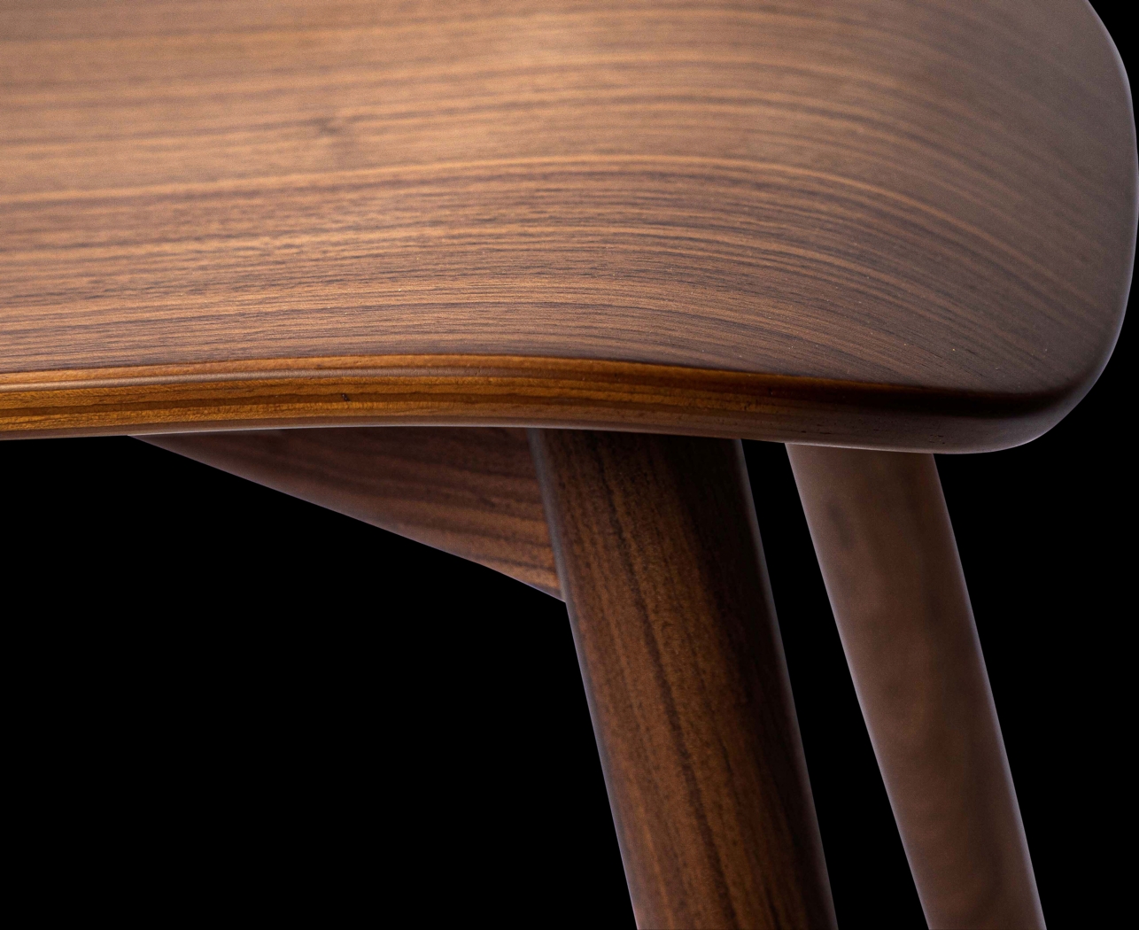 Alderon Walnut Side Chair - Thumbnail - Image 7