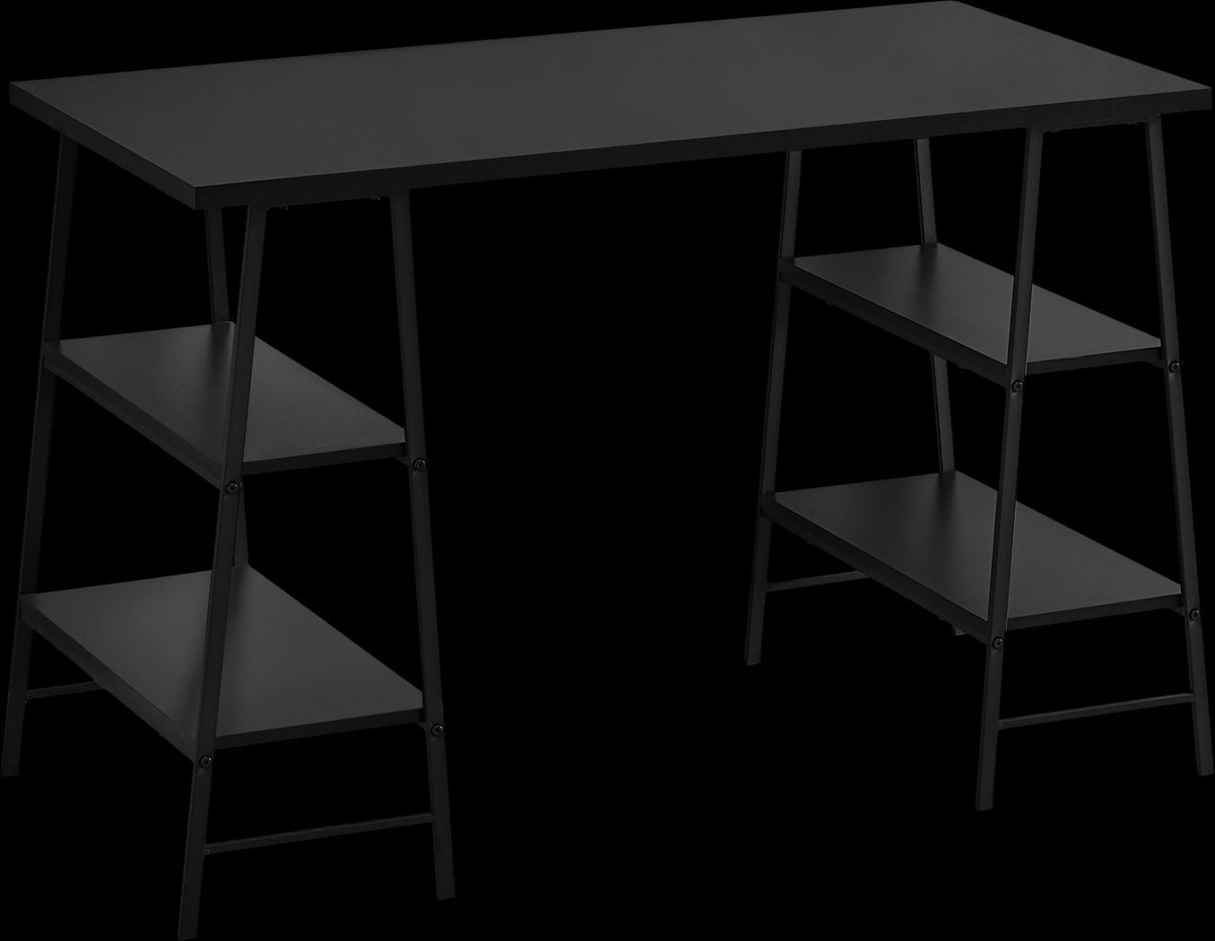 Aldersmeade Black Desk - Thumbnail - Image 1