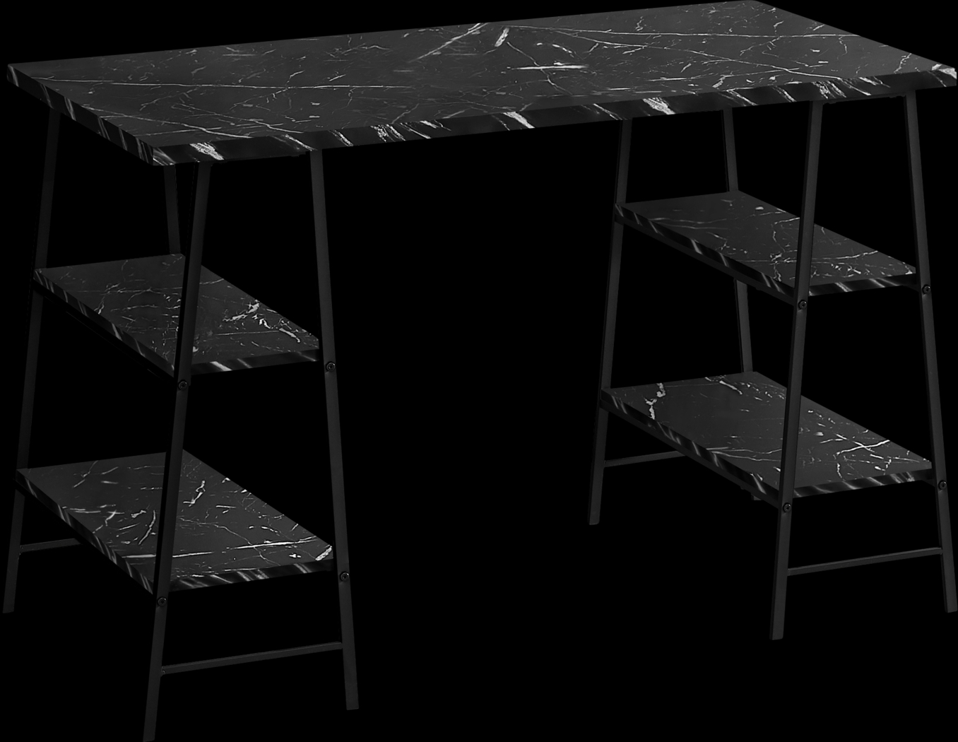 Aldersmeade Black Marble Desk - Thumbnail - Image 1