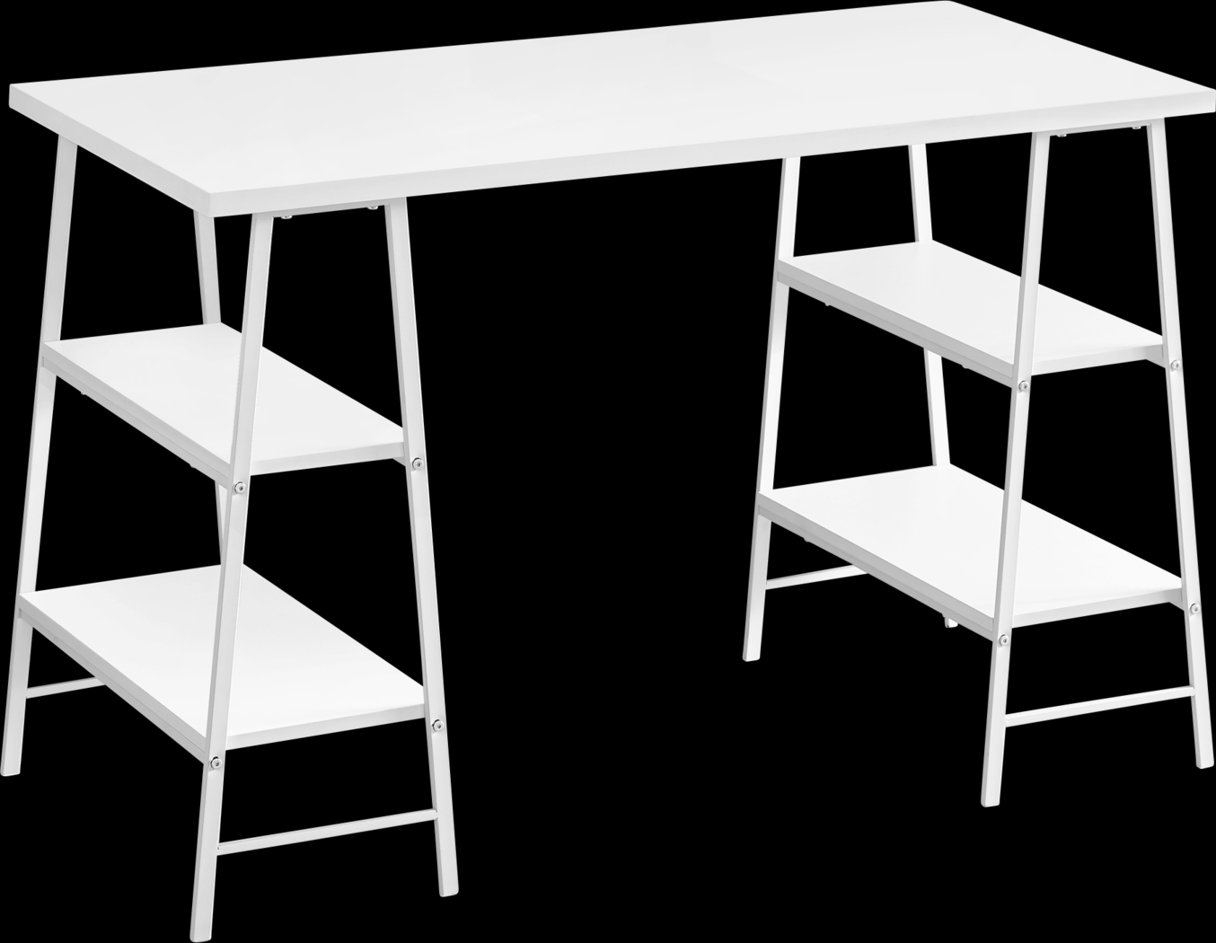 Aldersmeade White Desk - Thumbnail - Image 1