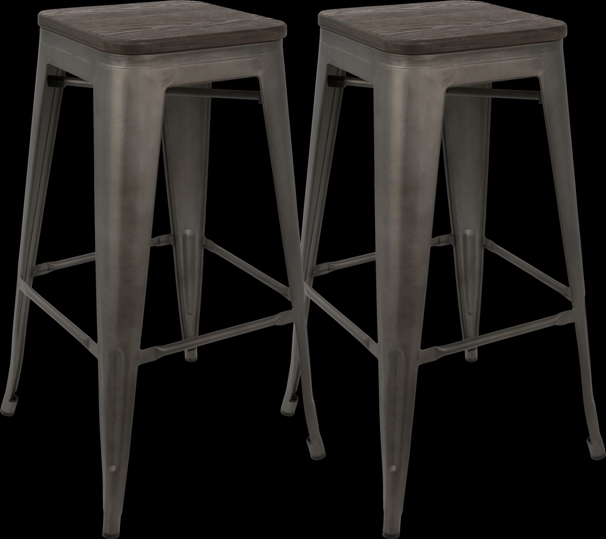 Aldersyde Espresso Barstool (Set of 2) - Thumbnail - Image 1