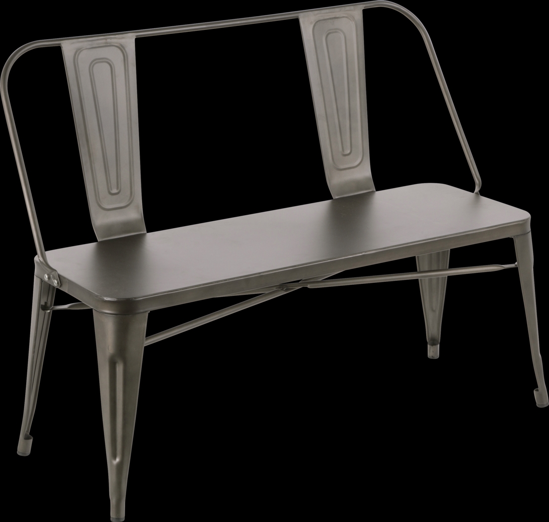 Aldersyde Gray Accent Bench - Thumbnail - Image 1