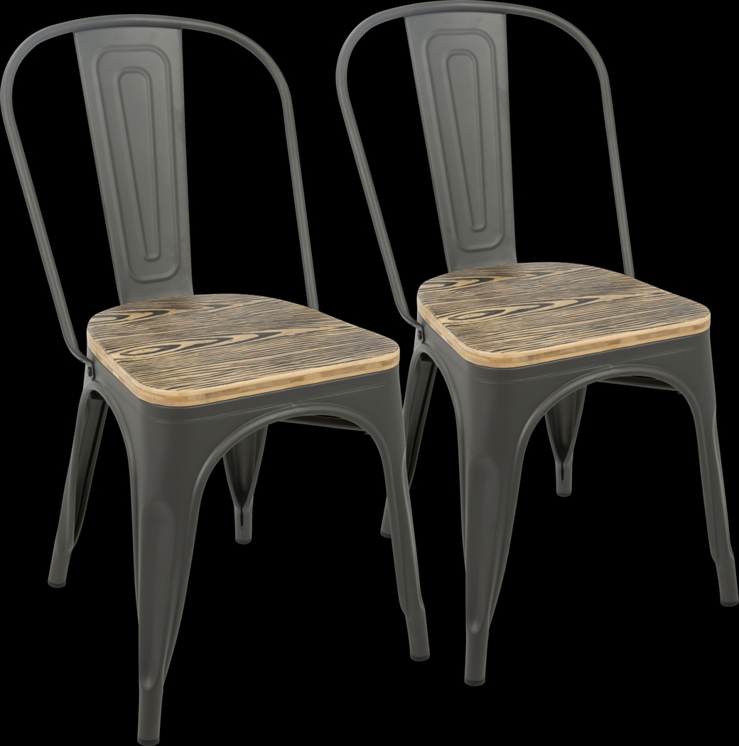 Aldersyde Gray Dining Chair (Set of 2) - Thumbnail - Image 1