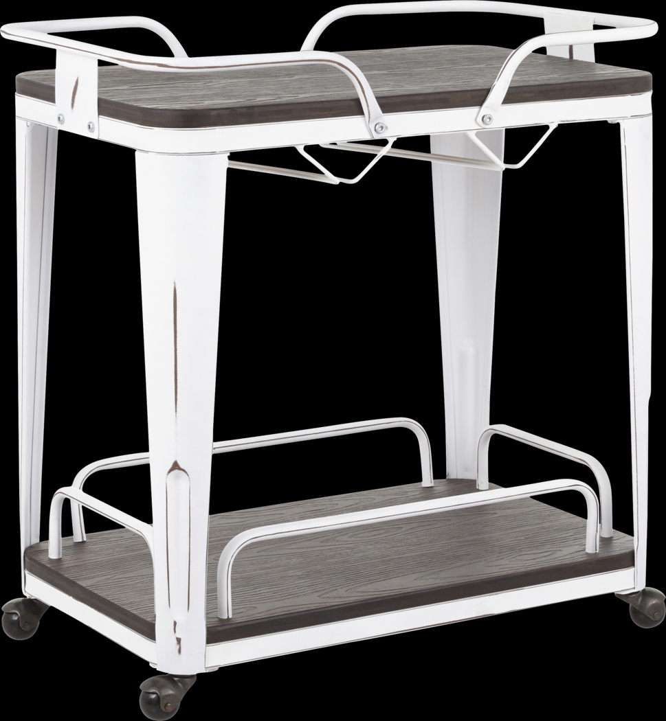 Aldersyde White Bar Cart - Thumbnail - Image 1