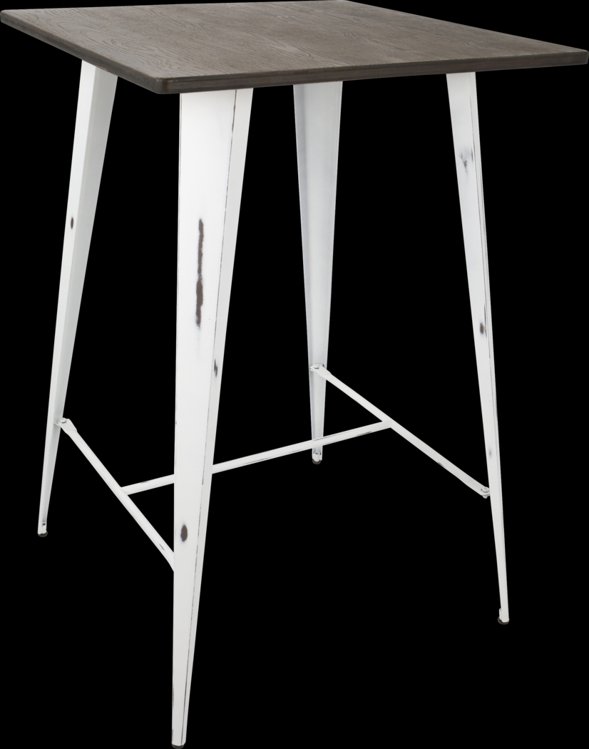 Aldersyde White Bar Height Table - Thumbnail - Image 1