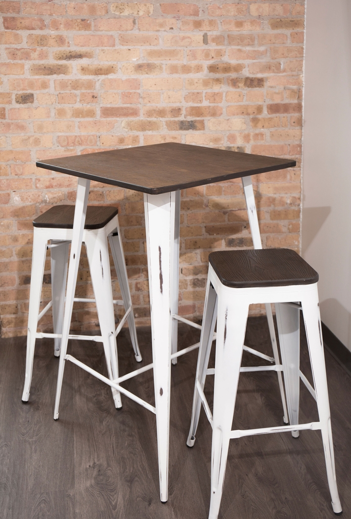 Aldersyde White Barstool (Set of 2) - Thumbnail - Image 4