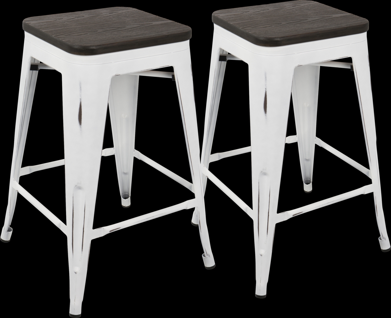 Aldersyde White Counter Height Stool (Set of 2) - Thumbnail - Image 1