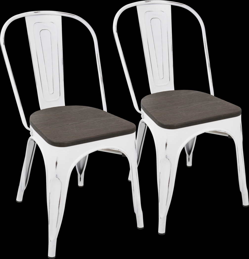 Aldersyde White Dining Chair (Set of 2) - Thumbnail - Image 1