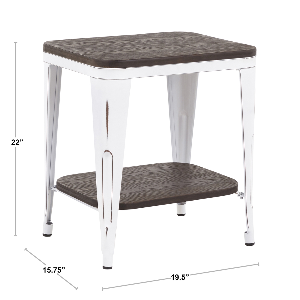Aldersyde White End Table - Thumbnail - Image 2