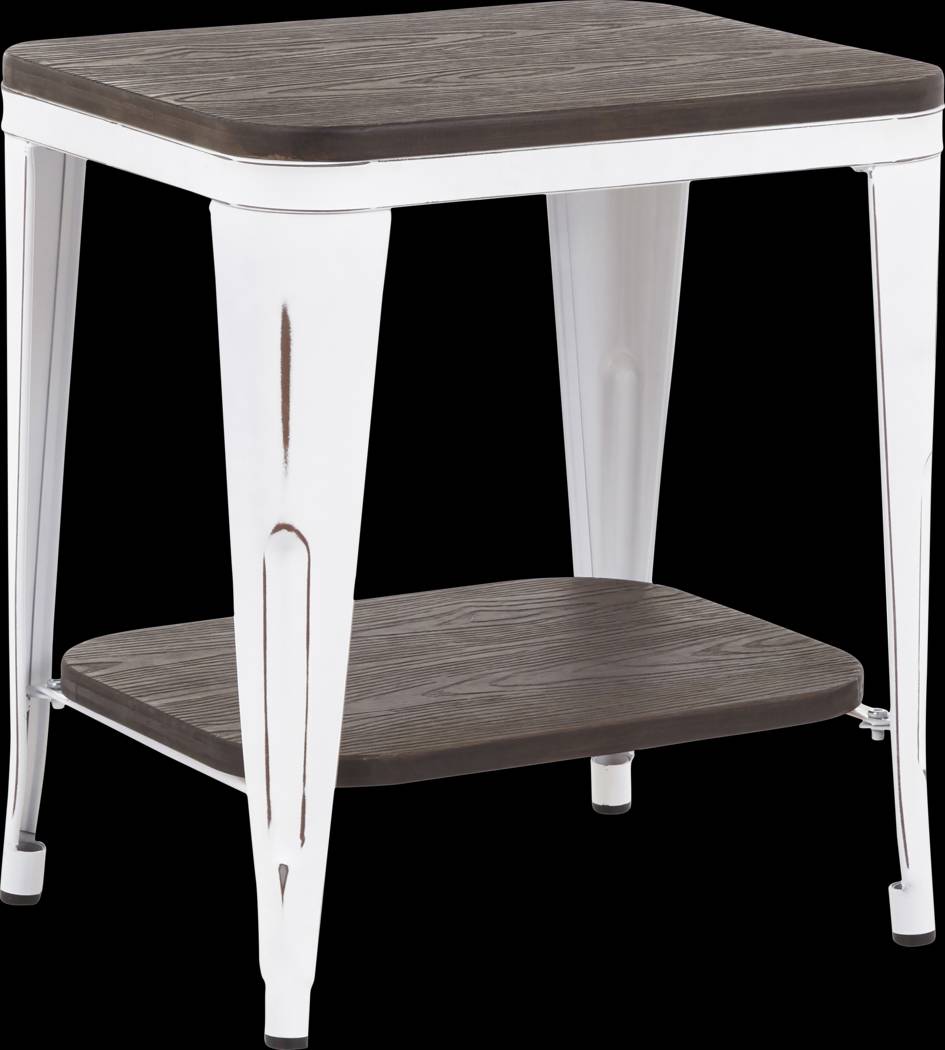 Aldersyde White End Table - Thumbnail - Image 1