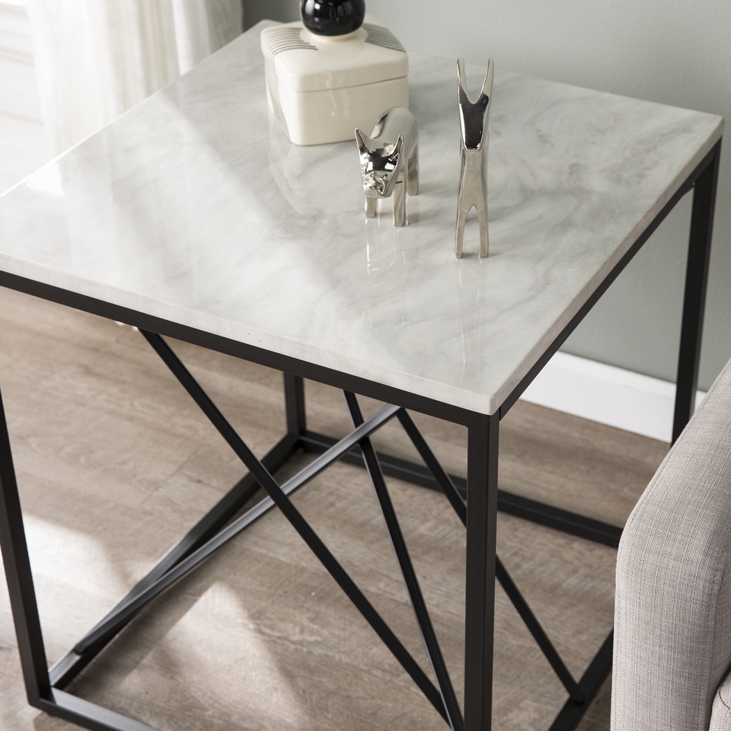 Alderton White End Table - Thumbnail - Image 3