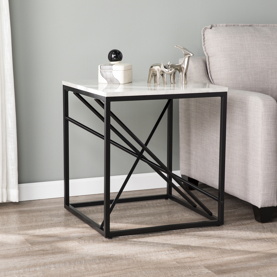 Alderton White End Table - Thumbnail - Image 4