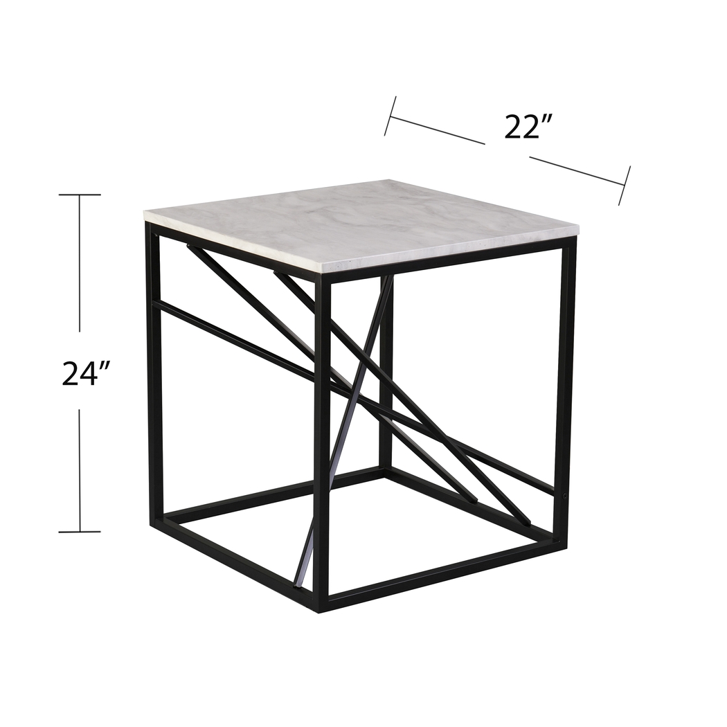 Alderton White End Table - Thumbnail - Image 5