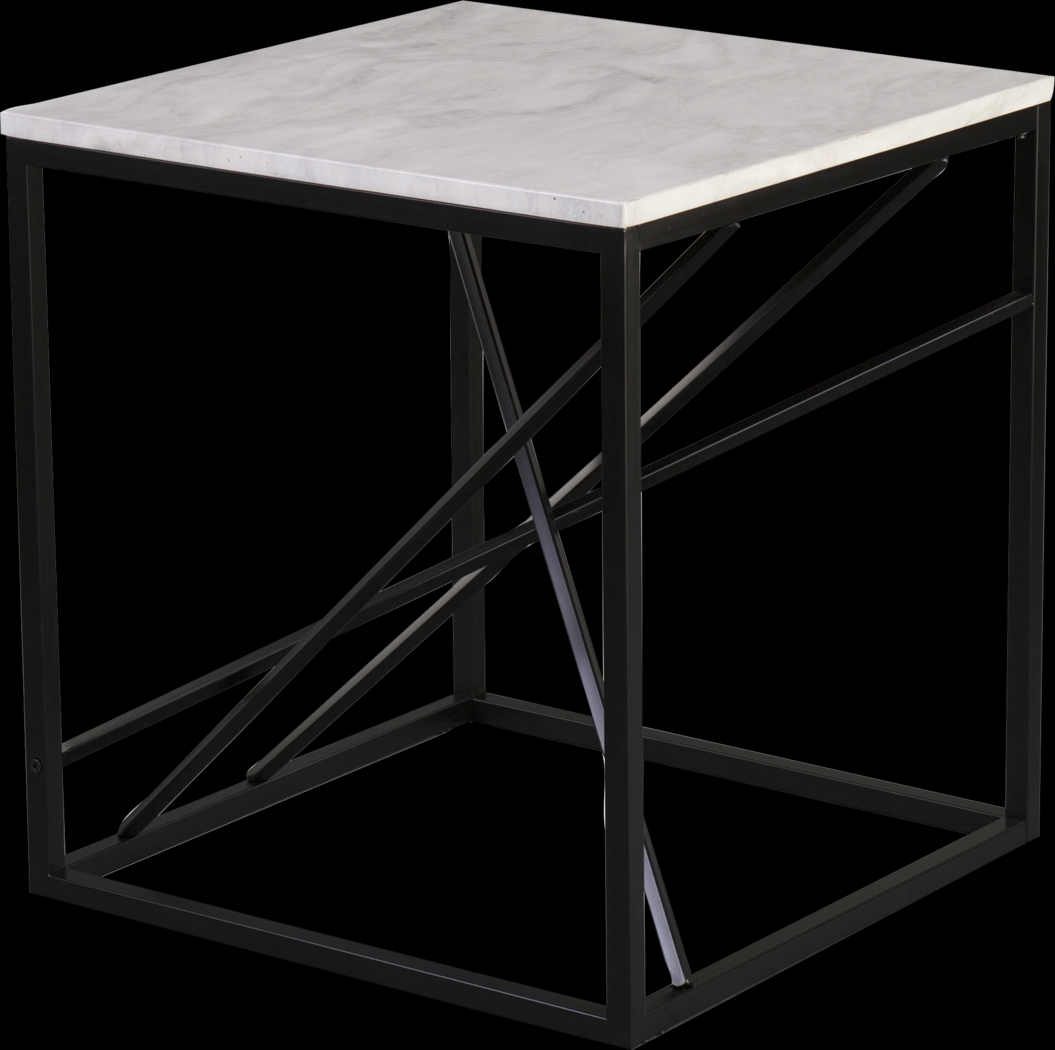 Alderton White End Table - Thumbnail - Image 1