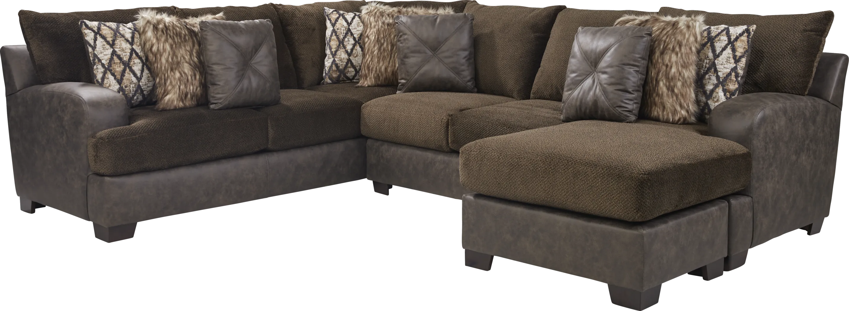 Aldie Lane Java 5 Pc Sectional Living Room - Thumbnail - Image 3