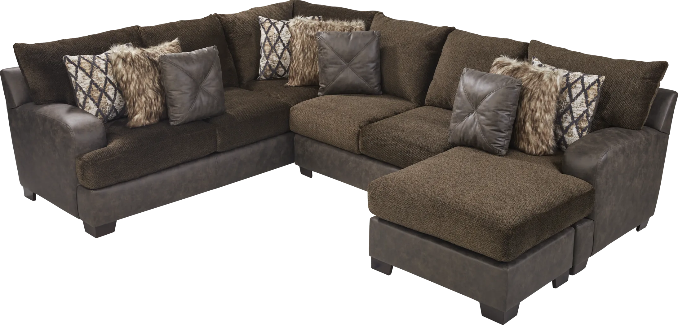 Aldie Lane Java 5 Pc Sectional Living Room - Thumbnail - Image 2