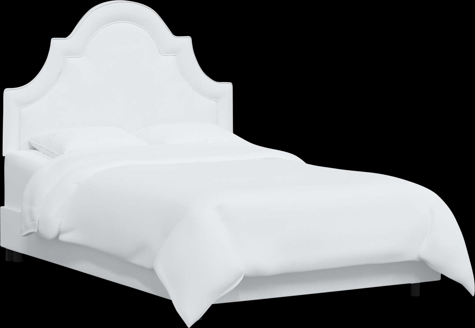 Aldimo White California King Bed - Thumbnail - Image 1