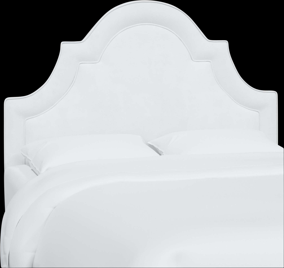 Aldimo White Full Headboard - Thumbnail - Image 1
