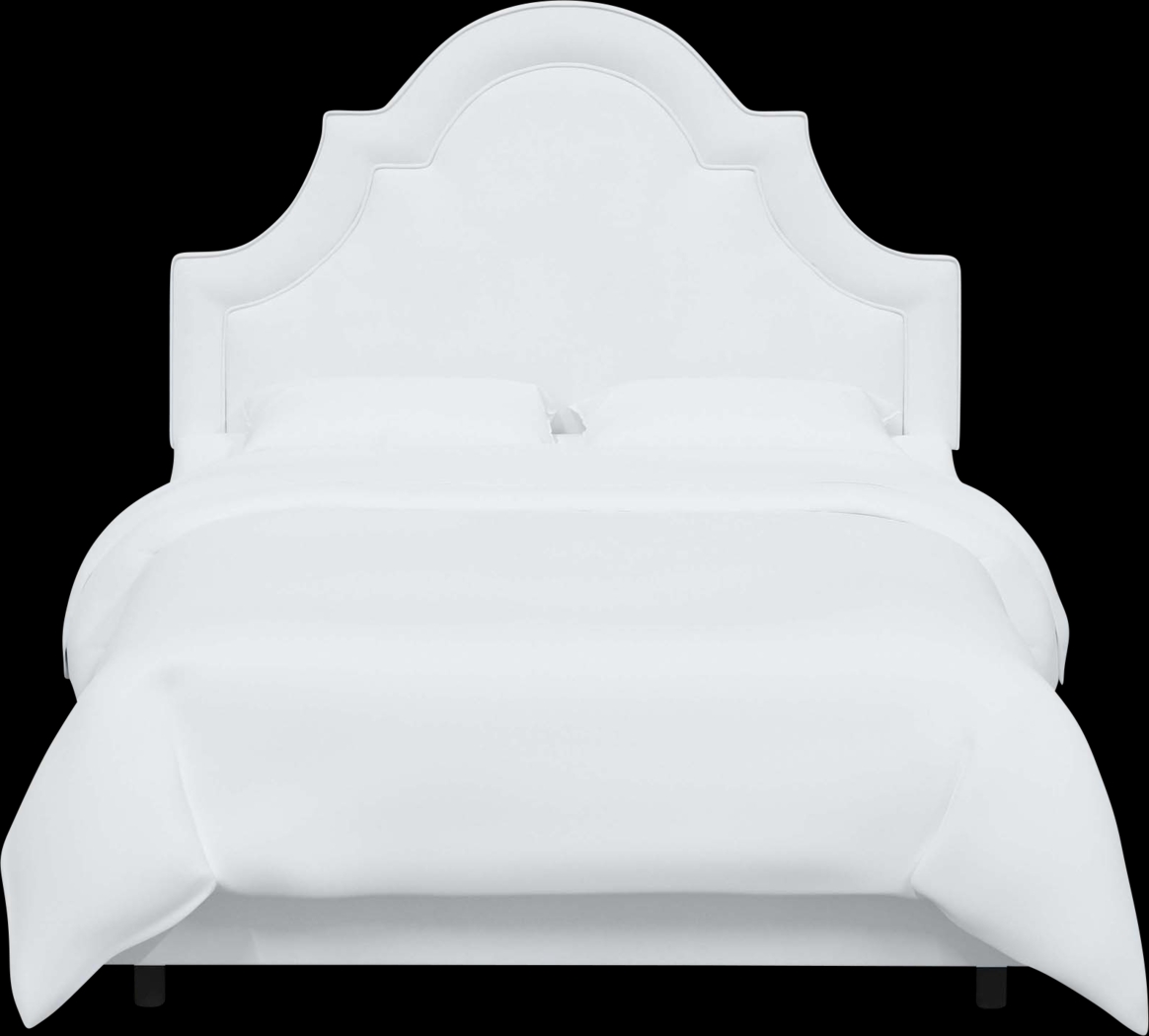 Aldimo White Queen Bed - Thumbnail - Image 2