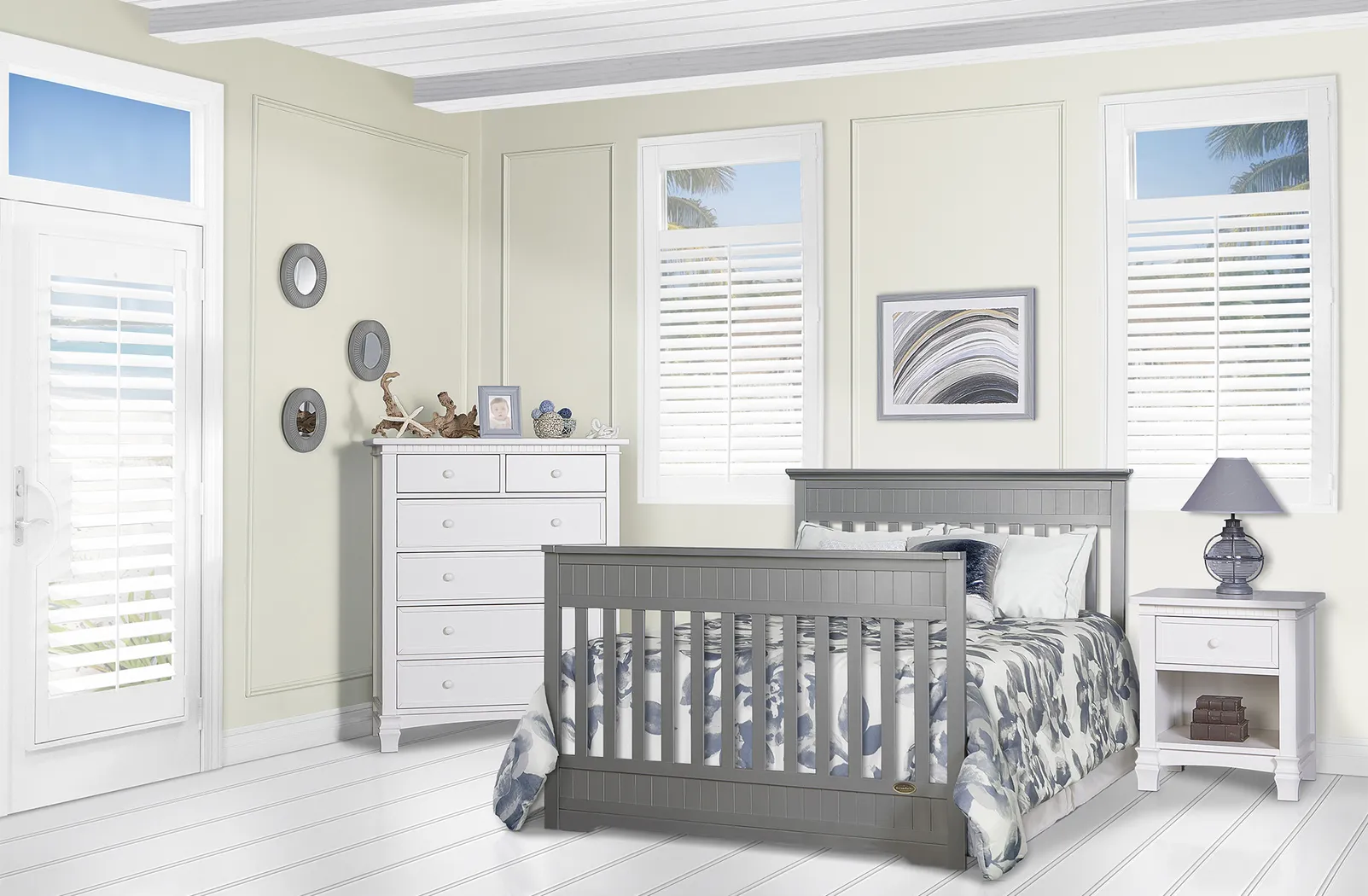 Aldridge Gray Convertible Crib - Thumbnail - Image 2