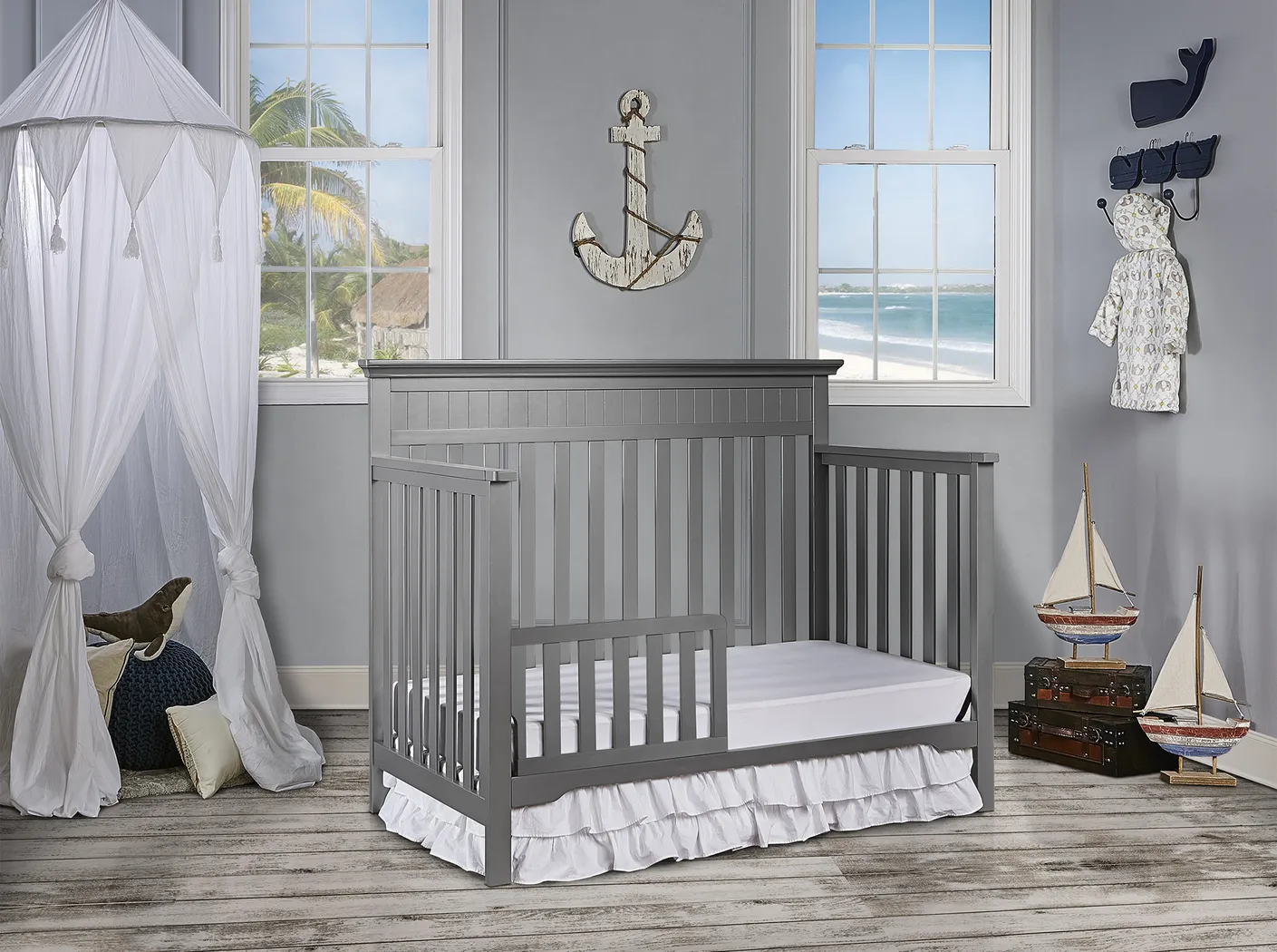 Aldridge Gray Convertible Crib - Thumbnail - Image 9