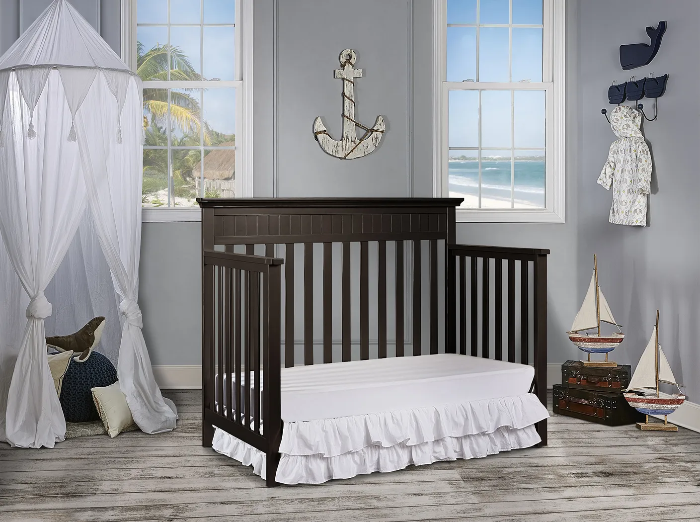 Aldridge Mocha Convertible Crib - Thumbnail - Image 8