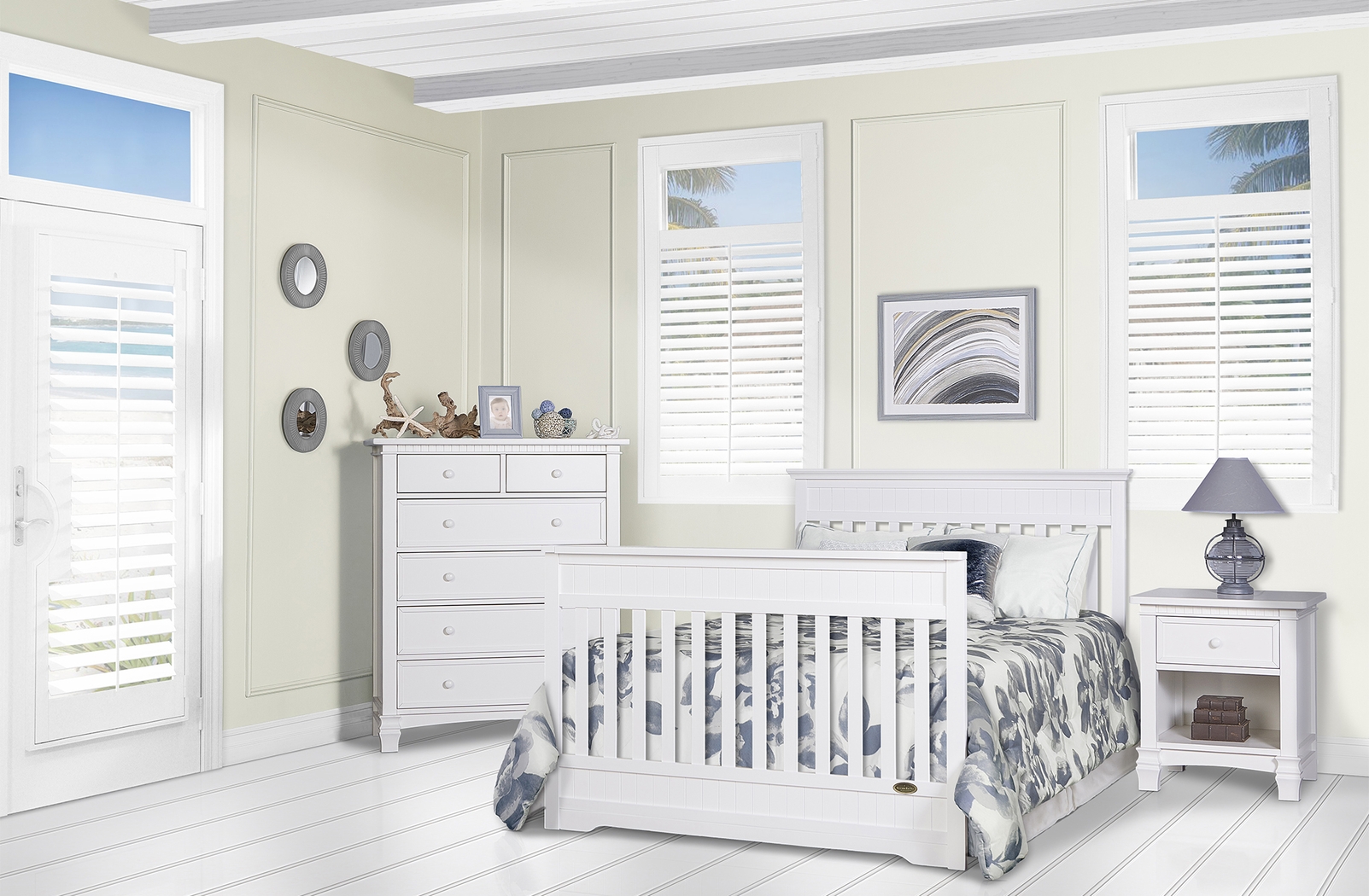 Aldridge White Convertible Crib - Thumbnail - Image 11